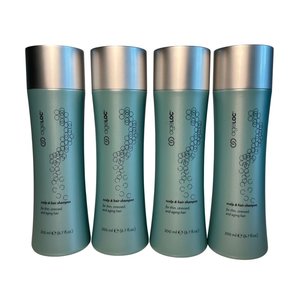 LOT of 4 Nu Skin NUSKIN AgeLOC Scalp & Hair Shampoo 200ml (6.7fl.oz) SEALED